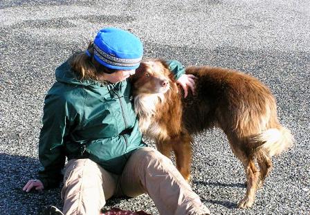 Cheyenne and dog